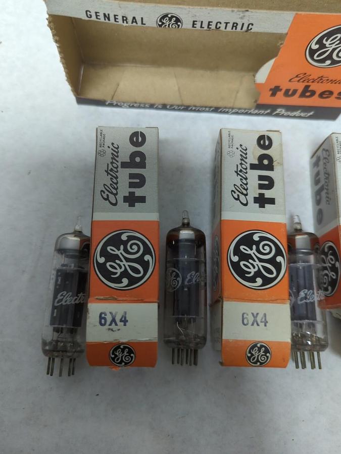 GENERAL ELECTRIC,6X4,ELECTRONIC TUBE LOT OF 4 NOS