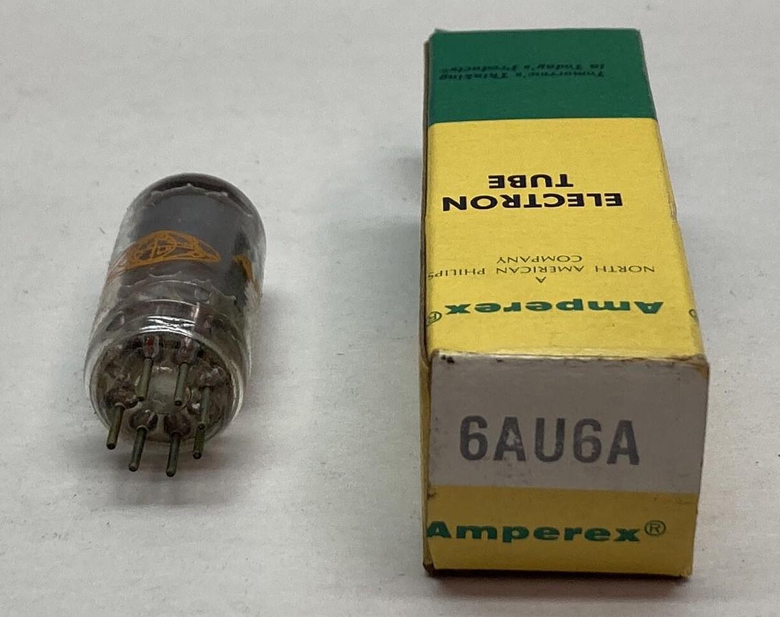 Amperex,6AU6A,Vacuum Tube