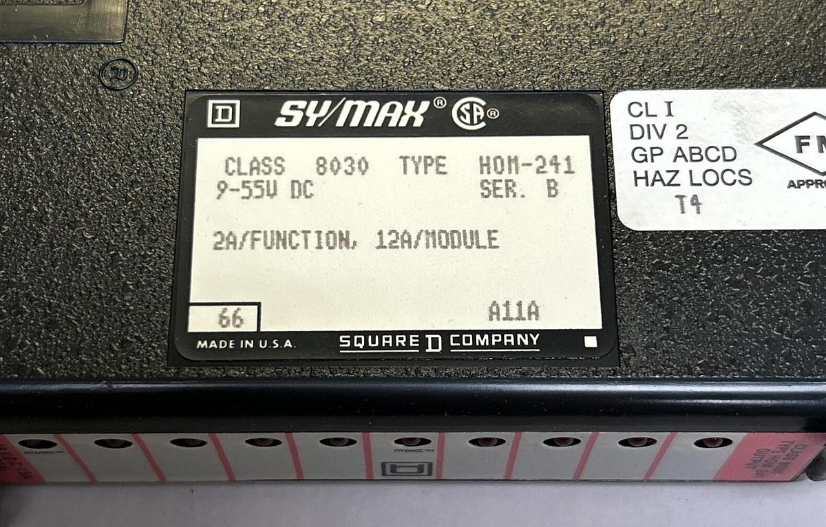 SQUARE D SYMAX,8030HOM-241,FUNCTION OUTPUT MODULE NOS