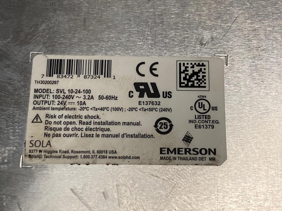 Used Emerson,SVL 10-24-100,Power Supply
