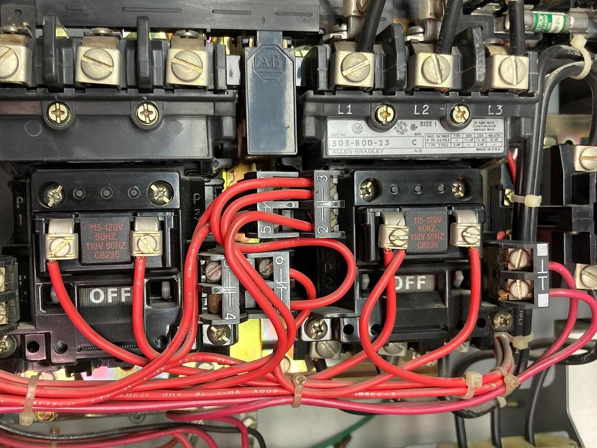 Used Allen-Bradley,2106B,Size 1 Fused MCC 20 Inch Reversing Starter Feeder Bucket