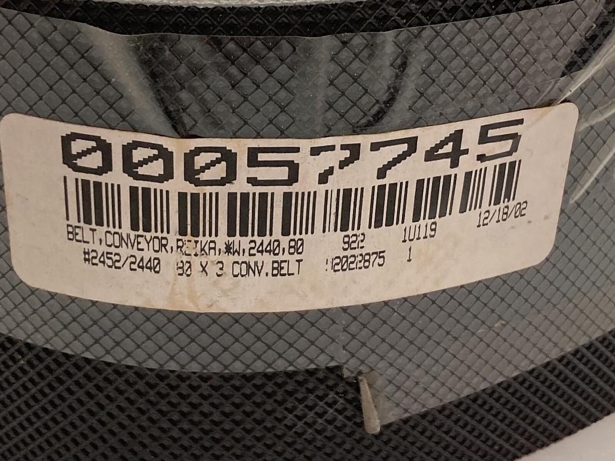 Used Sparks,W,2440,80,Conveyor Belt