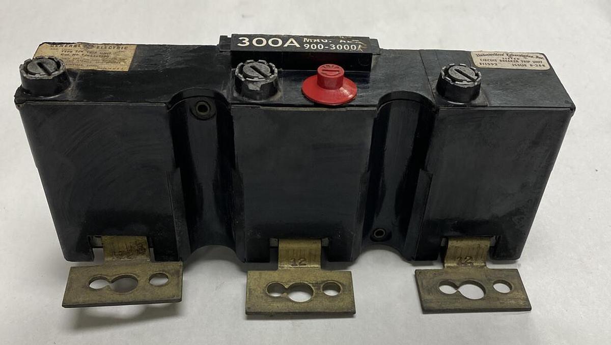 Used GE,TJK636T300,Trip Unit 300 AMP 3 Pole
