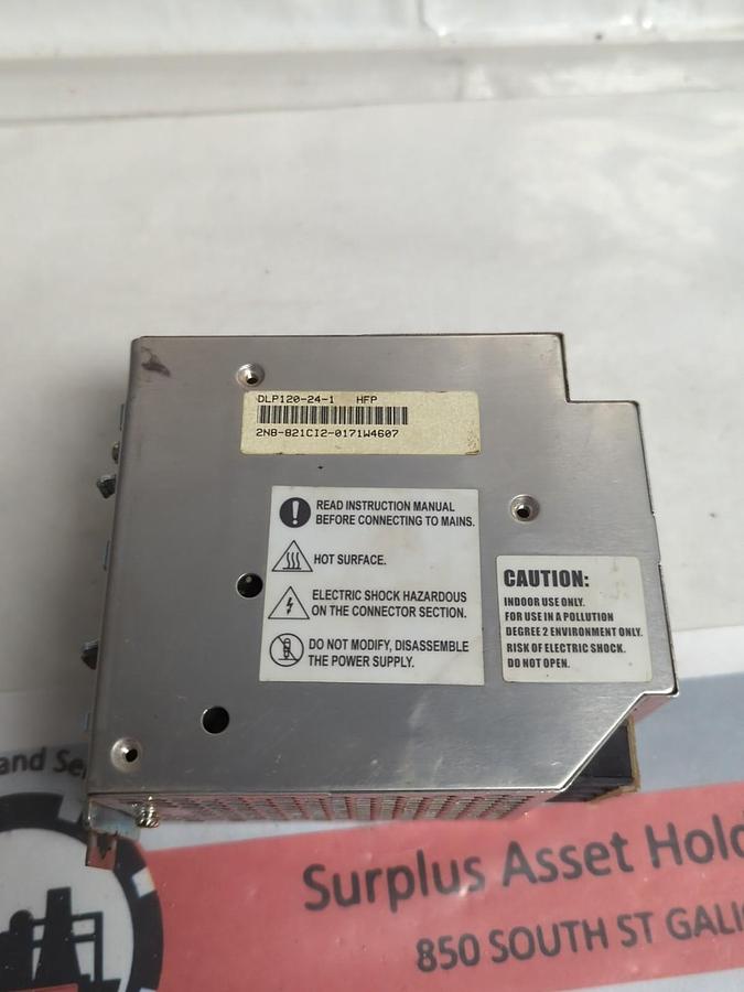 Used TDK-LAMBDA,DLP120-24-1,POWER SUPPLY OUT PUT CONT. LOADING 24VDC/5A PRE-OWNED