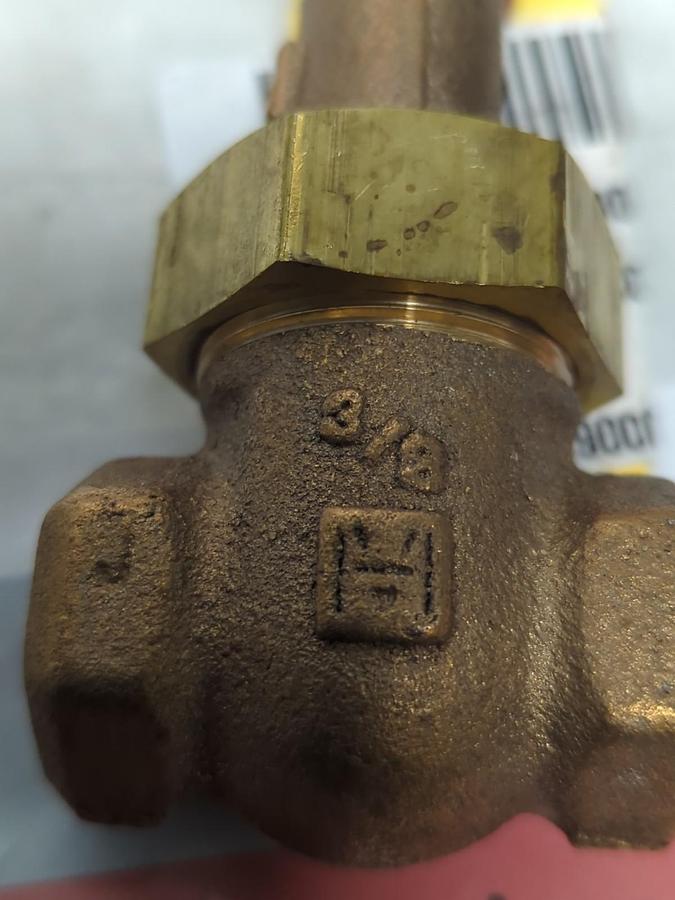 MILWAUKEE VALVE,1182-3/8,GATE VALVE 3/8 INCH 1000WOG 3000SWP NOS
