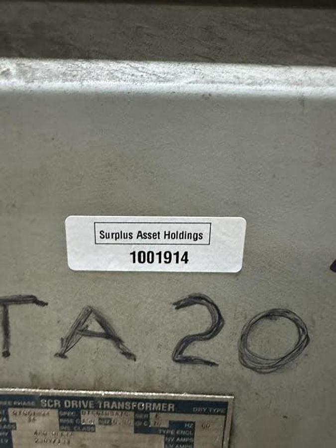 Used Hevi-Duty,DT661H34TS,34 KVA Transformer HV 460 Delta/ LV 230Y/133V 3PH