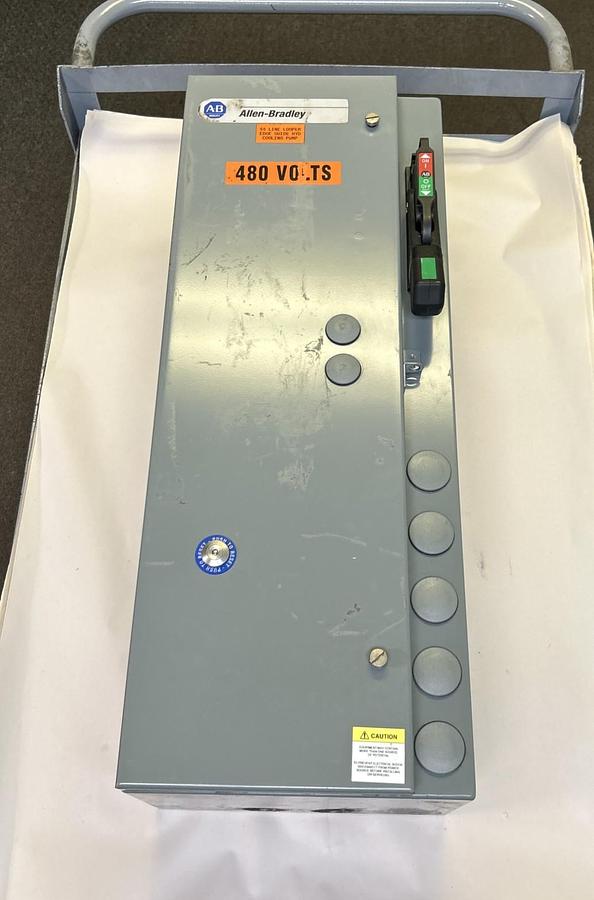 Used ALLEN BRADLEY,512-AFB-6P-24R,SIZE 0 COMBINATION MOTOR CONTROLLER DISCONNECT