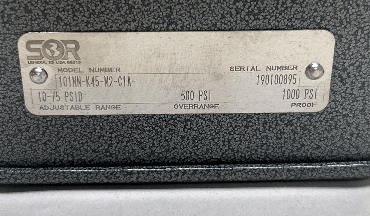 SOR,101NN-K45-M2-01A,PRESSURE SWITCH NOS