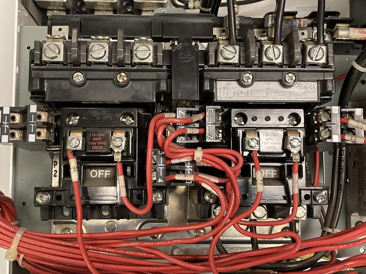 Used Allen-Bradley,2100 2106,Size 1 Fused MCC 20 Inch REVERSING Starter Feeder Bucket