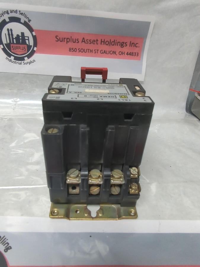 Used SQUARE D,85362B02S,CONTACTOR SERIES A SIZE 0 PRE-OWNED