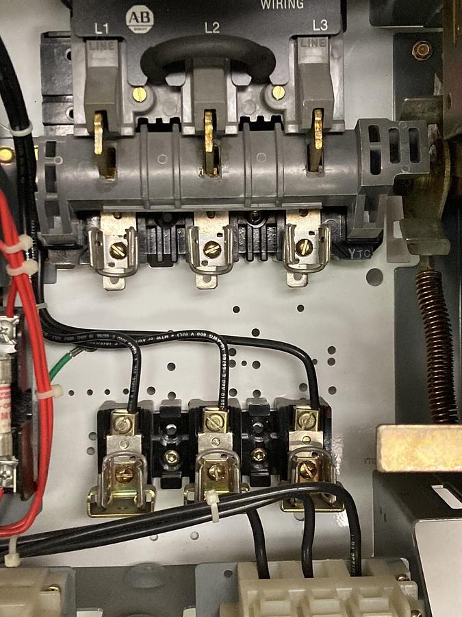 Used Allen-Bradley,2100 2112B,Size 1 Fused MCC 12 INCH Starter Feeder Bucket