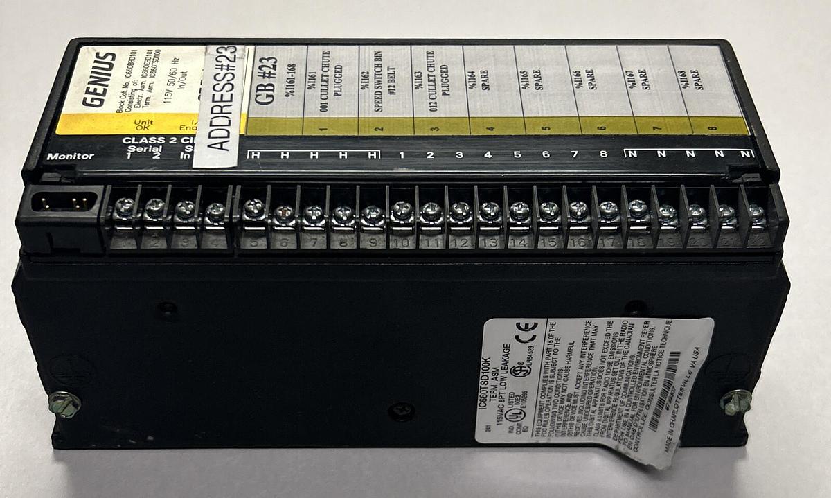 Used GE FANUC,IC660BBD101,GENIUS BLOCK I/O MODULE