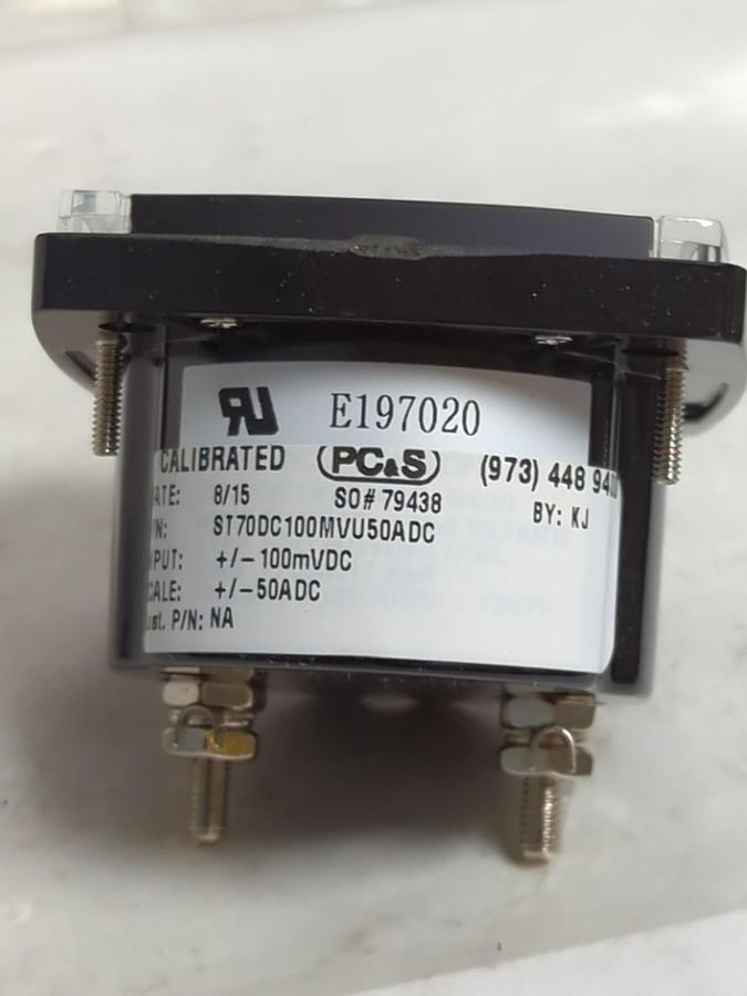 PC.S,ST70DC100MVU50ADC,PRESSURE GAUGE -50-0-+50 DC AMPERES NOS