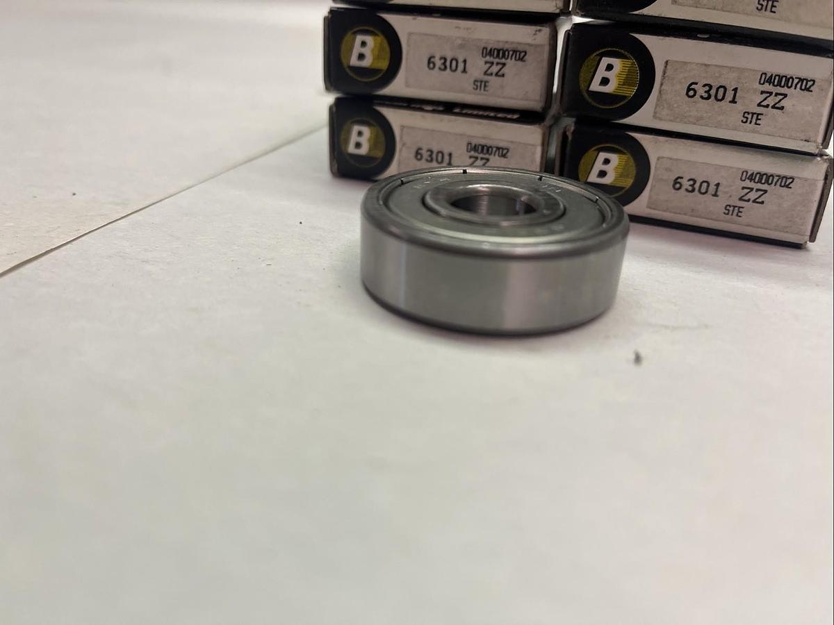 BEARINGS LIMITED,6301-ZZ,BALL BEARING 12MMX37MMX12MM LOT OF 8