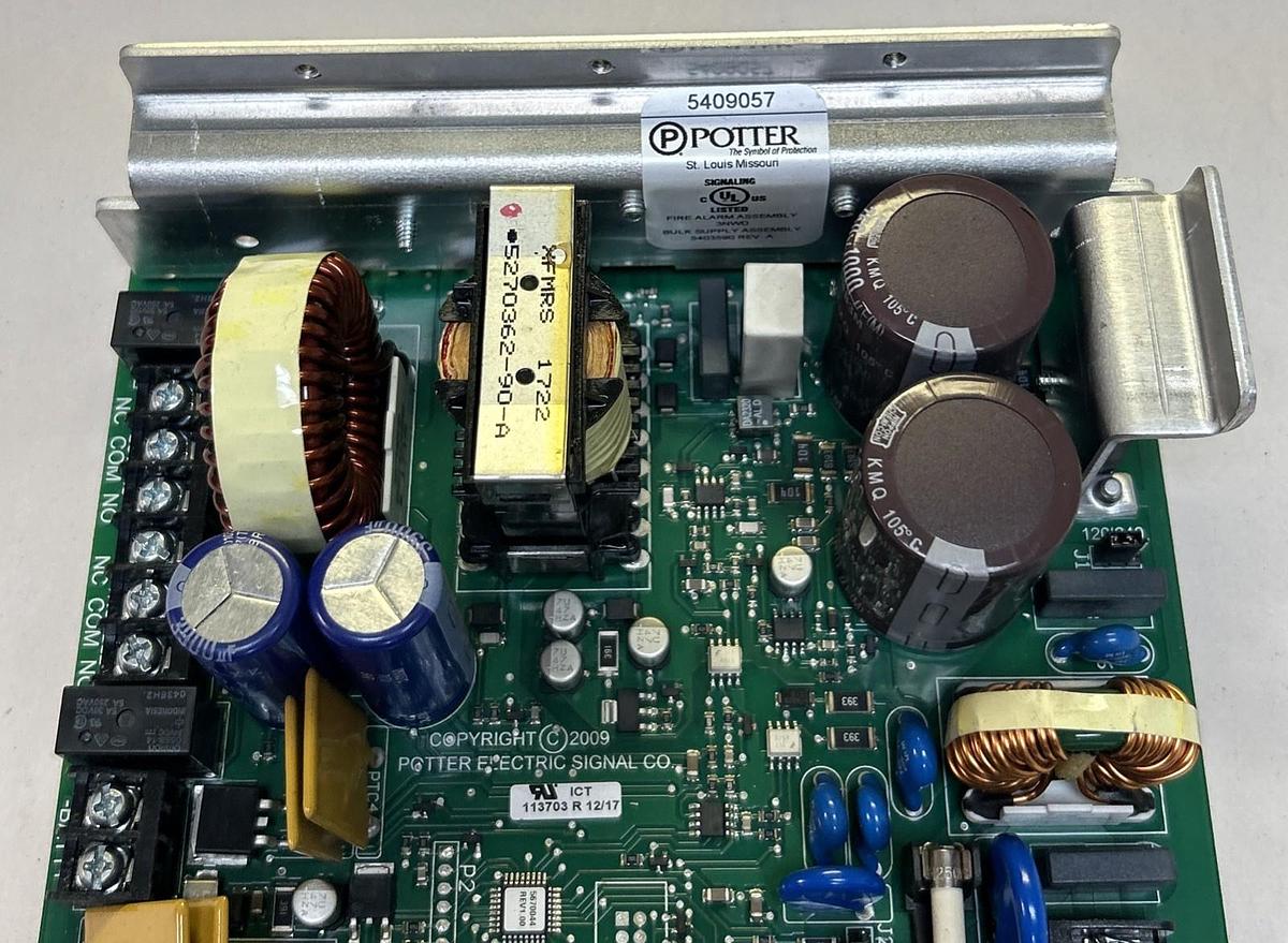 Used POTTER,5409057,FIRE ALARM ASSEMBLY CIRCUIT BOARD