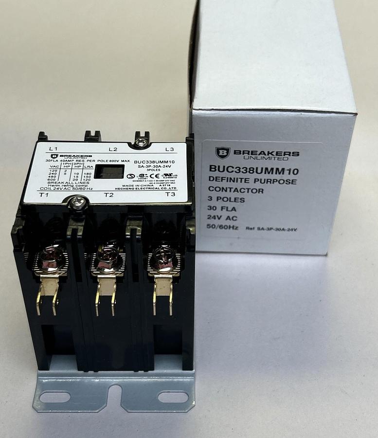 BREAKERS UNLIMITED,BUC338UMM10,DEFINITE PURPOSE CONTACTOR NOS