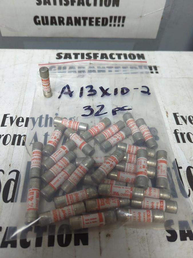FERRAZ SHAWMUT,A13X10-2,AMP-TRAP FUSES LOT OF 32 NOS