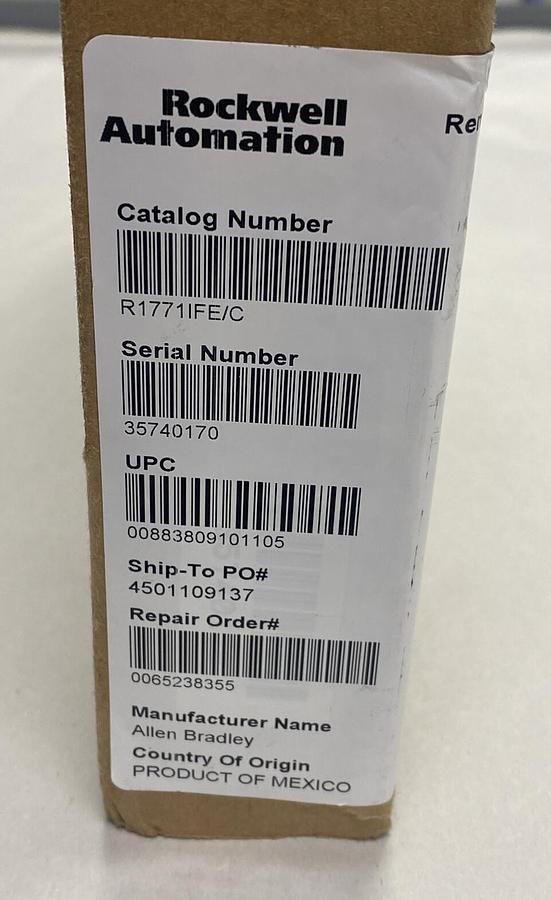 Used ALLEN BRADLEY,1771-IFE,SER C FW B ANALOG INPUT MODULE REFURBISHED