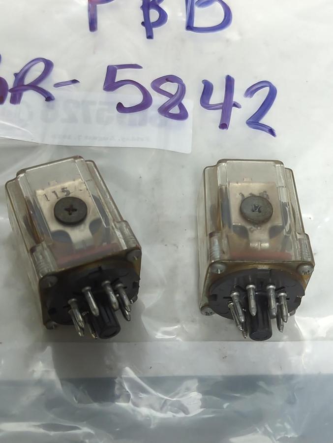Used P&B,KRP-5842,PLUG IN RELAY 8-PIN LOT OF 2 PRE-OWNED