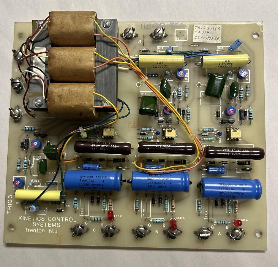 Used KINETICS CONTROL SYSTEMS,TRIG3,CIRCUIT BOARD