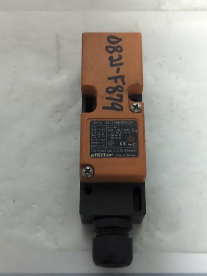 Used EFECTOR,IME2015BFBOA,INDUCTIVE PROXIMITY SENSOR PRE-OWNED