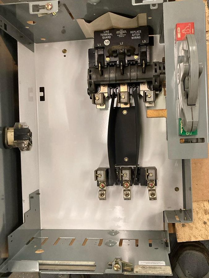 Used Allen-Bradley,2192F,MCC 20 Inch Fused Disconnect MCC Bucket 100A