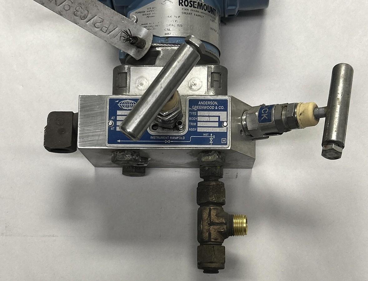 Used ROSEMOUNT,3051CG2A02A1AM5S5,PRESSURE TRANSMITTER