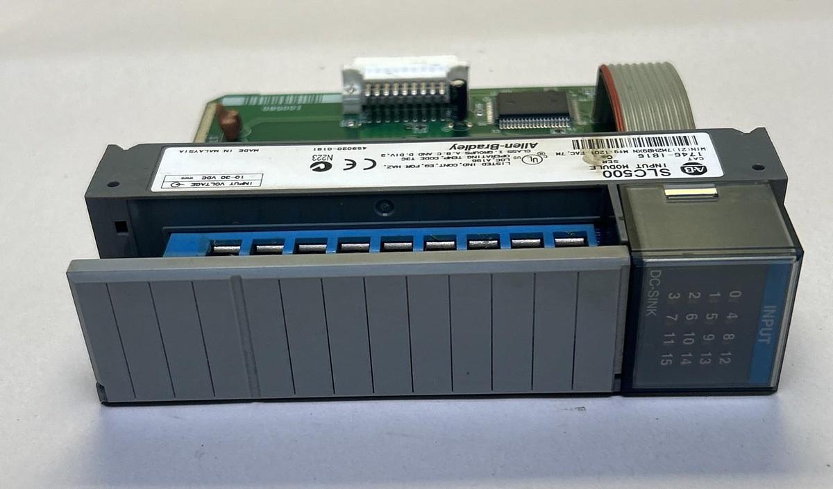 Used ALLEN BRADLEY,1746-IB16,SLC500 INPUT MODULE LOT OF 4