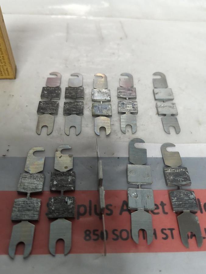 BUSSMANN,LKN100,SUPER LAG RENEWAL LINKS 250 VOLT 10 PIECE BOX NOS