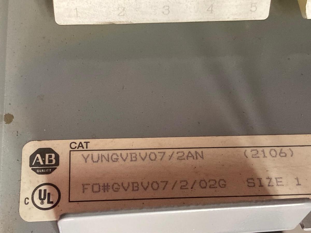 Used Allen-Bradley,2106,Size 1 Fused MCC 20 Inch Starter Feeder Bucket