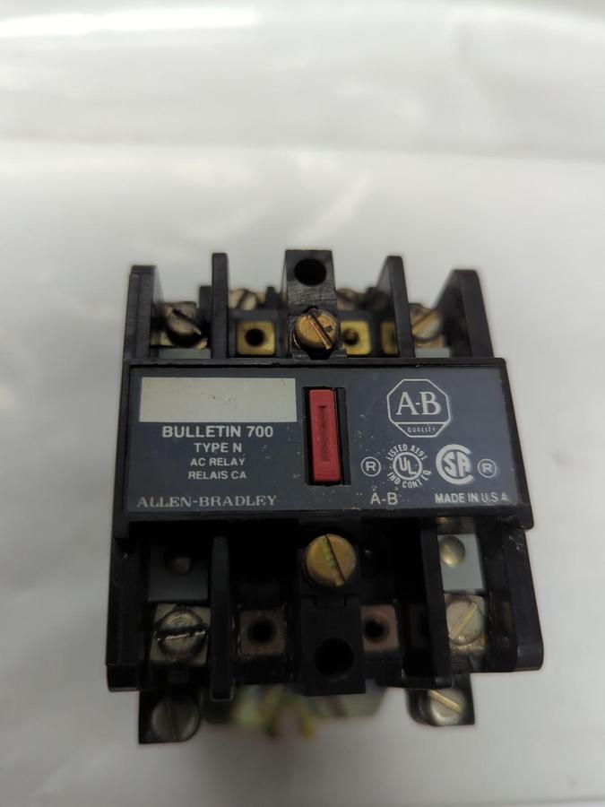 Used ALLEN BRADLEY,700-N200A1,TYPE N AC RELAY PRE-OWNED
