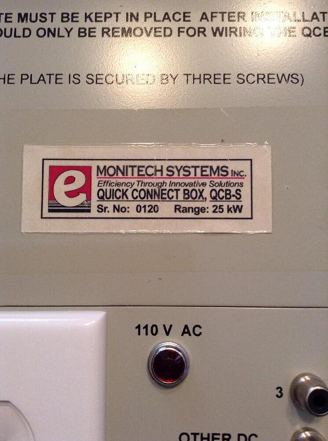 Monitech,QCB-S,Quick Connect Box Process monitor with Current Sensors