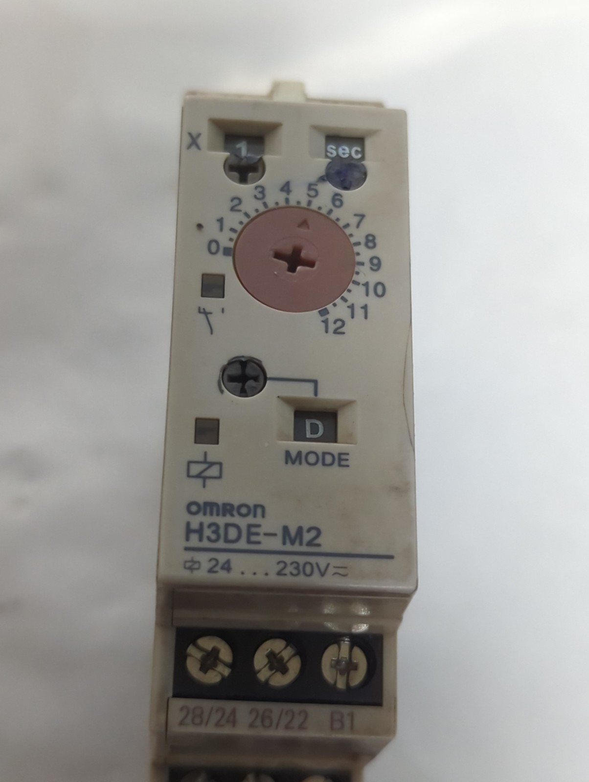 Used OMRON,H3DE-M2,TIME RELAY LOT OF 2 PRE-OWNED