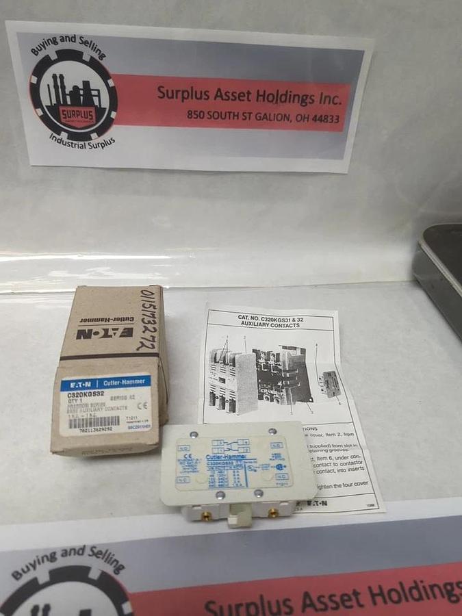 EATON,C320KGS32,AUXILIARY CONTACT SERIES A2 NOS
