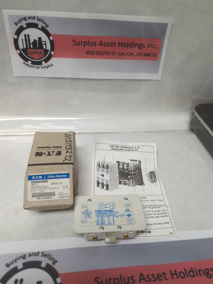 EATON,C320KGS32,AUXILIARY CONTACT SERIES A2 NOS