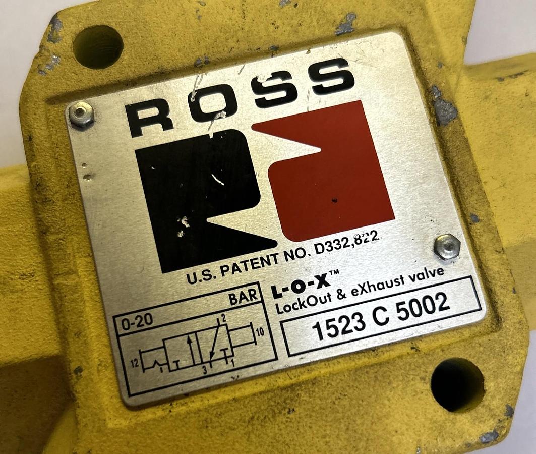 Used ROSS,1532C5002,LOCK OUT VALVE