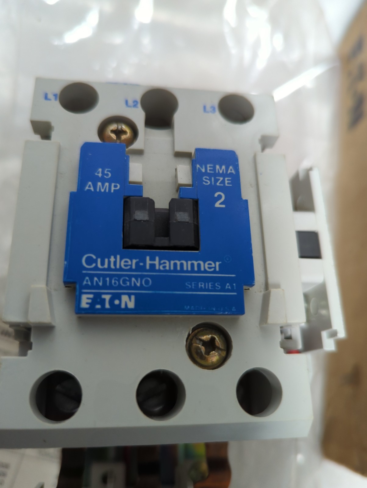 EATON CUTLER HAMMER,AN16GN0A,FREEDOM SERIES 3-POLE OPEN STARTER SIZE 2 NOS