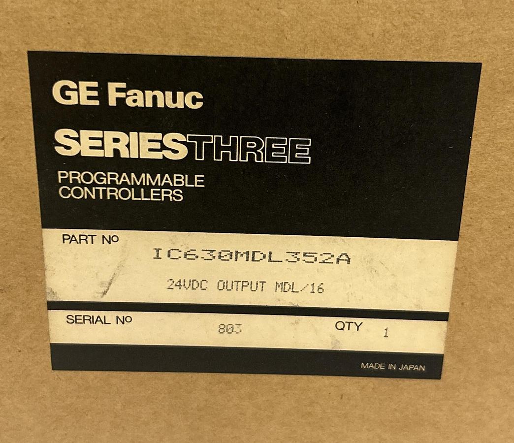 Used GE FANUC,IC630MDL352A,OUTPUT MODULE NEW
