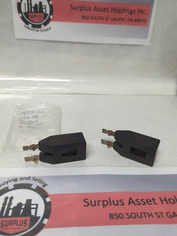 Used ARROW HART,34320-501,COIL 110-120V 50/60HZ LOT OF 2 PRE-OWNED