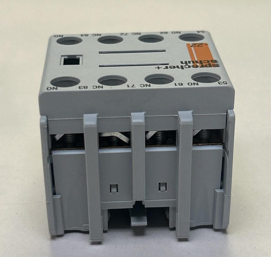 Used SPRECHER+SCHUH,CS7-PV-22,AUXILIARY CONTACT BLOCK NEW