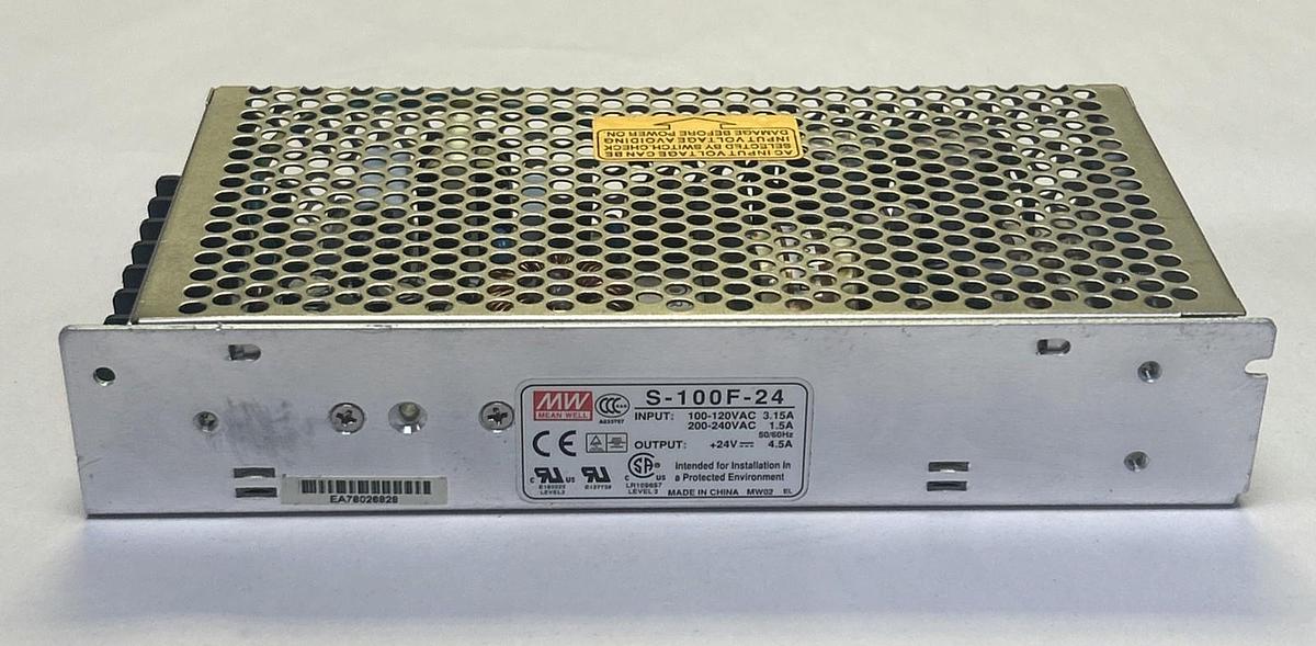 Used MEAN WELL,S-100F-24,POWER SUPPLY