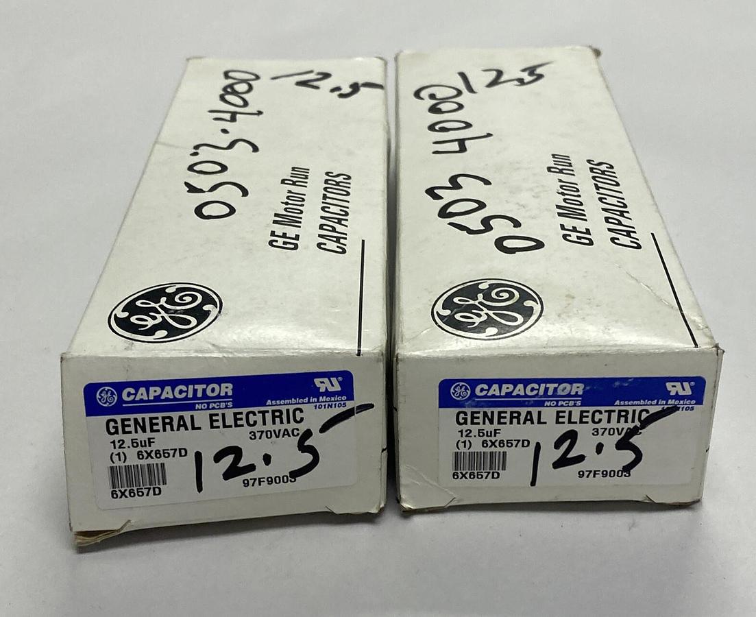 GE,6X657D,Capacitor Lot Of 2 NOS