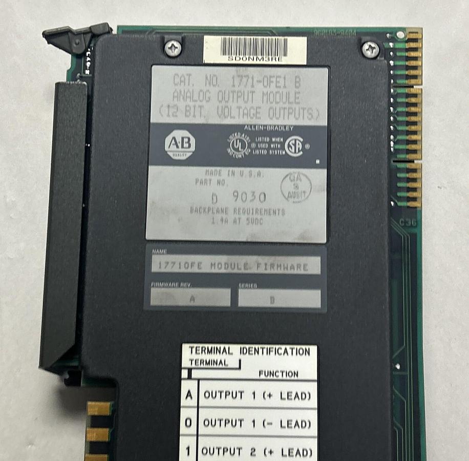 Used ALLEN BRADLEY,1771-OFE1,ANALOG OUTPUT MODULE