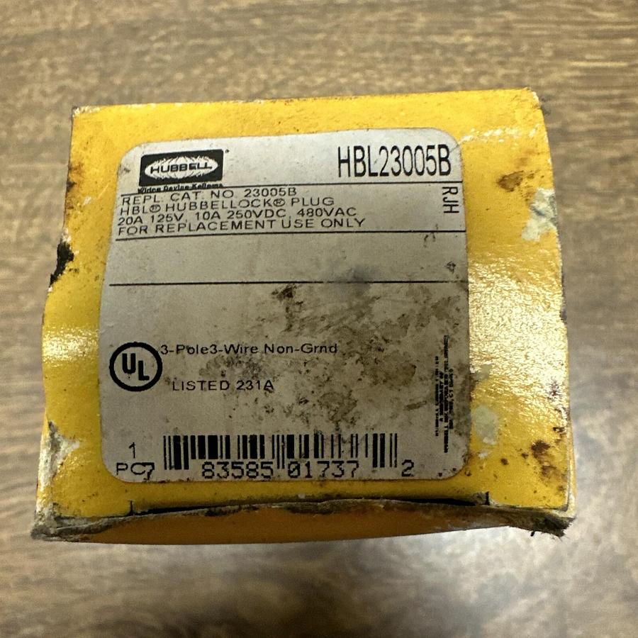 Hubbell,HBL23005B,20A 125V Hubbellock Plug