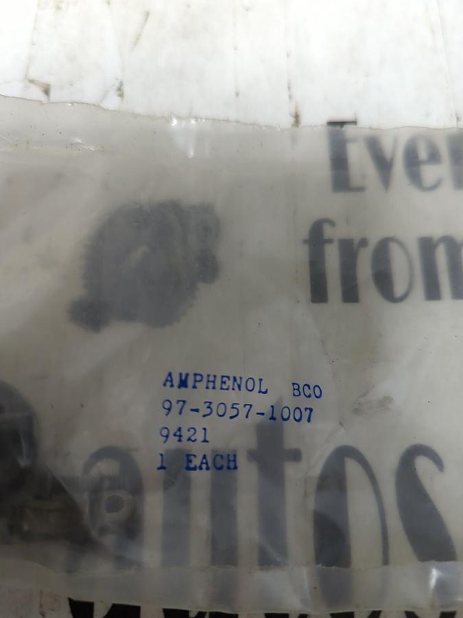 AMPHENOL,97-3057-1007,CONNECTOR STRAIN RELIEF LOT OF 2 NEW