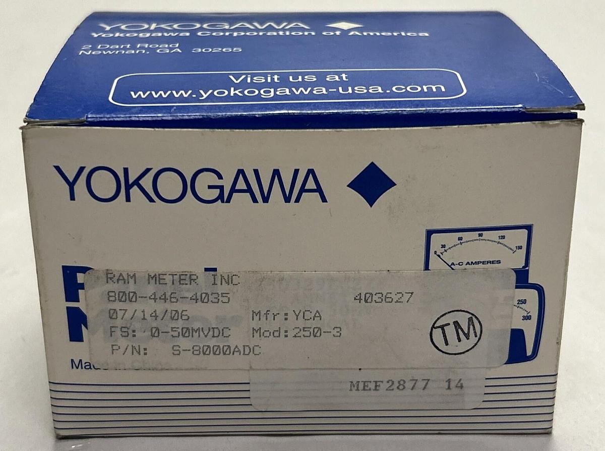 Used YOKOGAWA,800-446-4035,PANEL METER NEW