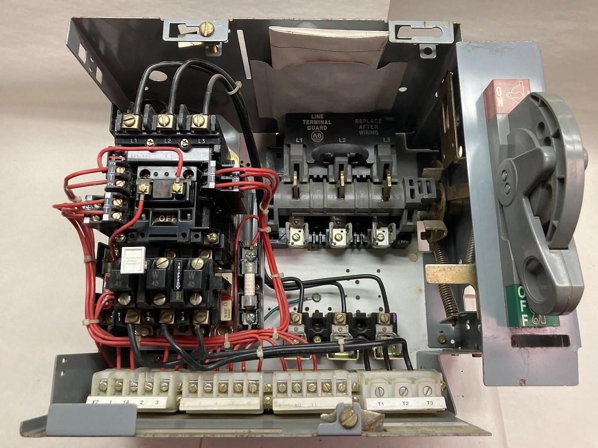 Used Allen-Bradley,2112B,12 Inch Size 1 Fused MCC Starter Bucket