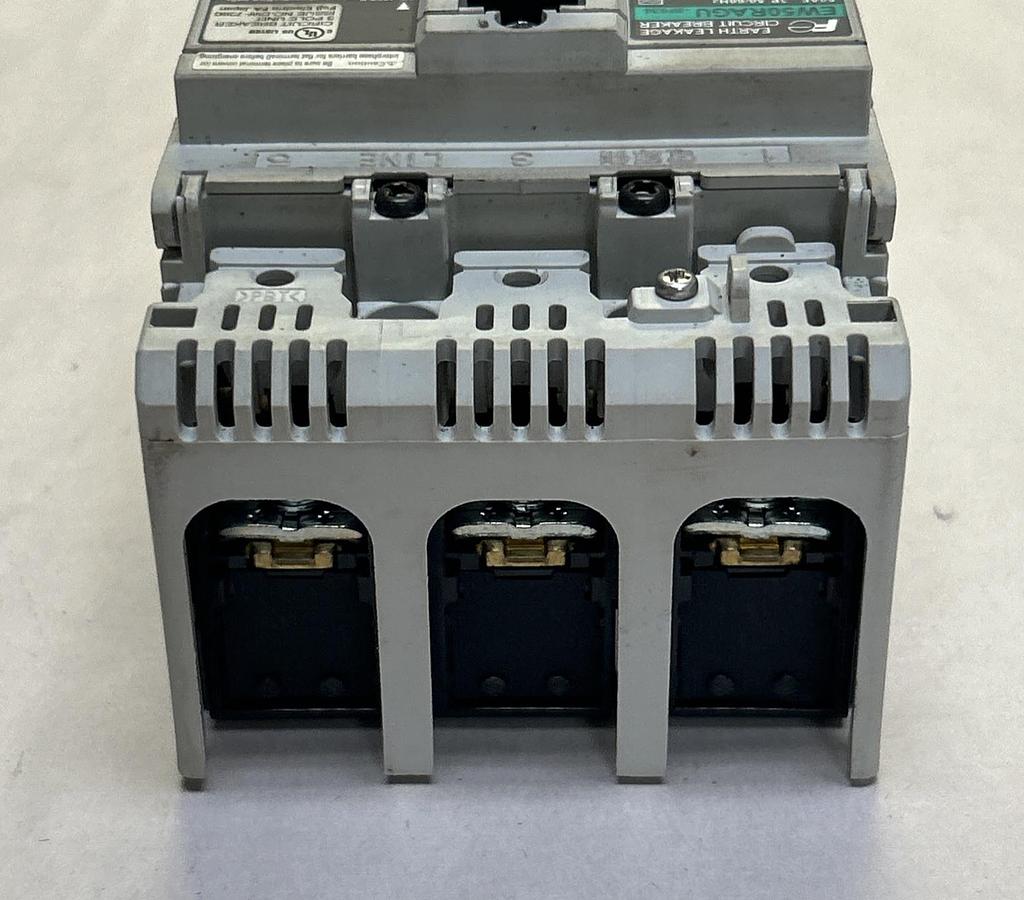 Used FUJI ELECTRIC,EW50RAGU-3P030,EARTH LEAKAGE CIRCUIT BREAKER 30A 440V 3P