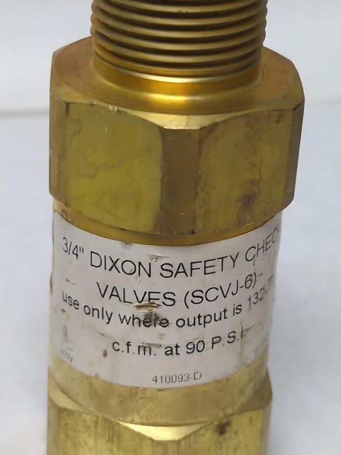DIXON,PCC-SC6,SAFETY CHECK VALVE 3/4 INCH NOS