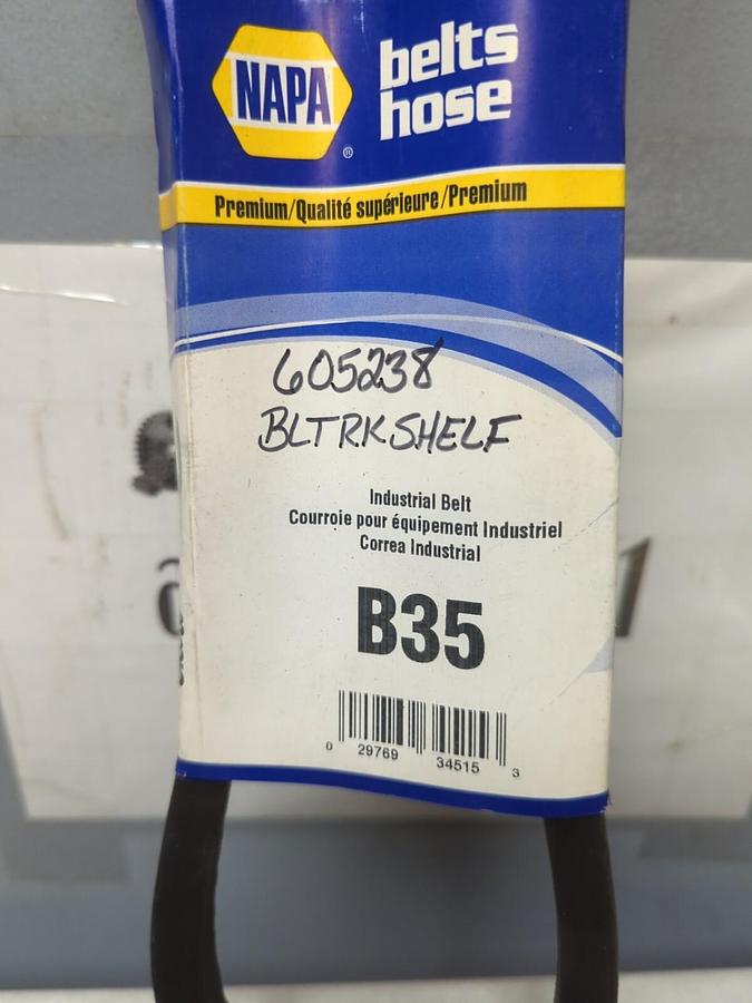 NAPA,B35,INDUSTRIAL BELT 21/32 X 38 INCH NOS